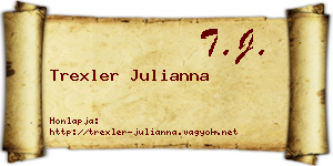 Trexler Julianna névjegykártya